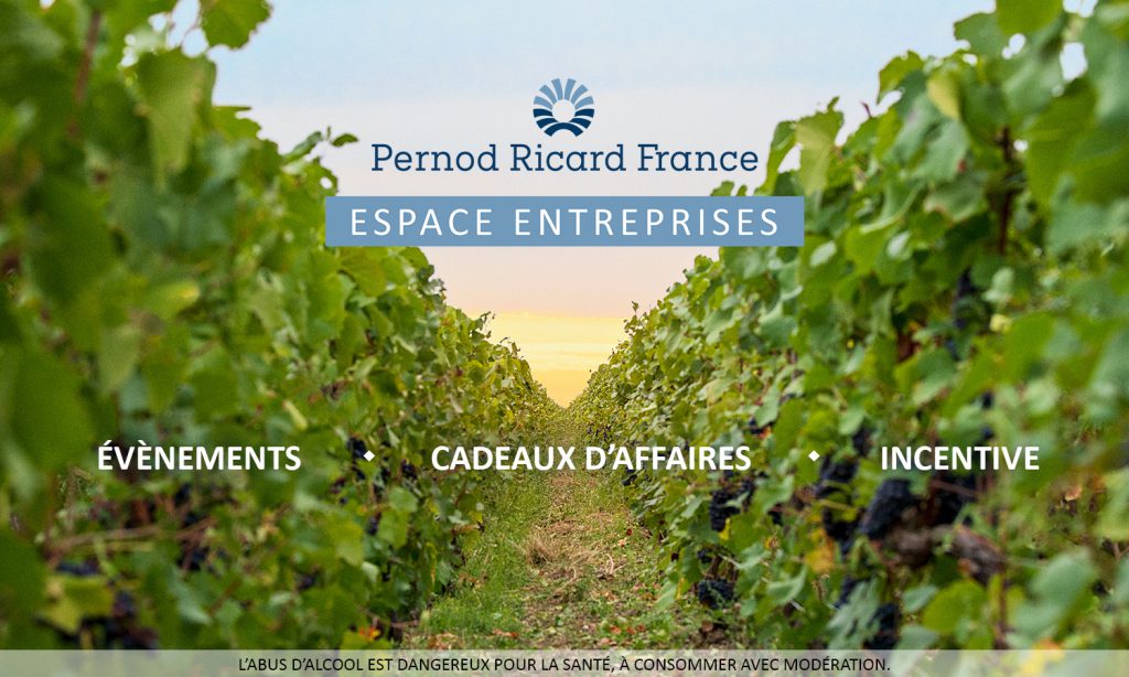 Vos cadeaux d’affaires avec Pernod Ricard France !